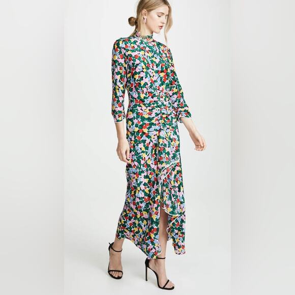 Rixo Lucy Dress Camouflage Micro Tulip - Picture 2 of 9